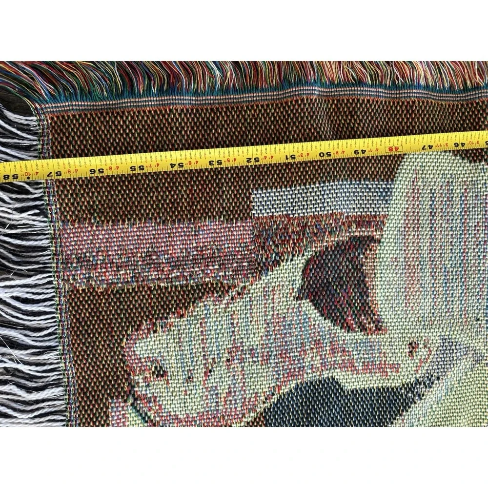 Vintage Elvis Presley Jailhouse Rock Woven Tapestry Throw Blanket 57x44